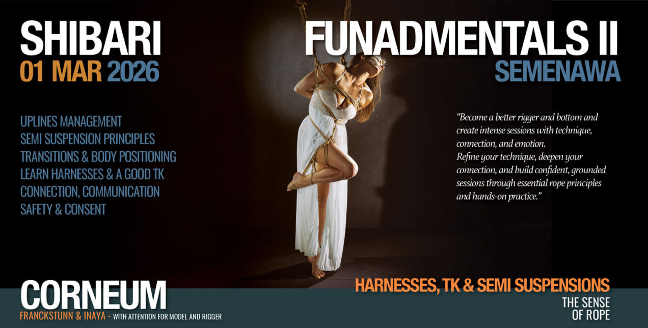 Tantra Shibari workshop. Connection,The Art of Shuuchinawa Workshop, Greeting ties, Newaza, Body handling, Yukimura, Kirigami, Hajime Kinoko, Midori, Kurogami, Ropunawa, Nikola, Osada, Naka, Hajime Kinoko, Osada Steve, Nawashi Kanna, Naka Akira, Yukinaga Max, Midori, Riccardo Wildties, Pedro, Luxuria, Yagami Ren, Gorgone, Gestalta, WykD Dave, Clover, Fuoco, Fred Hatt, Yoroi Ryu, Kazami Ranki, Sophia Rose, Ichinawa, Kubi-nawa, Te-nawa, Hiza-nawa, Muna-nawa, Kaikyaku, shibari workshop, hashira workshop, dynamic hashira, predicament, breath play, Corneum, Belgium, Lennik, Brussels